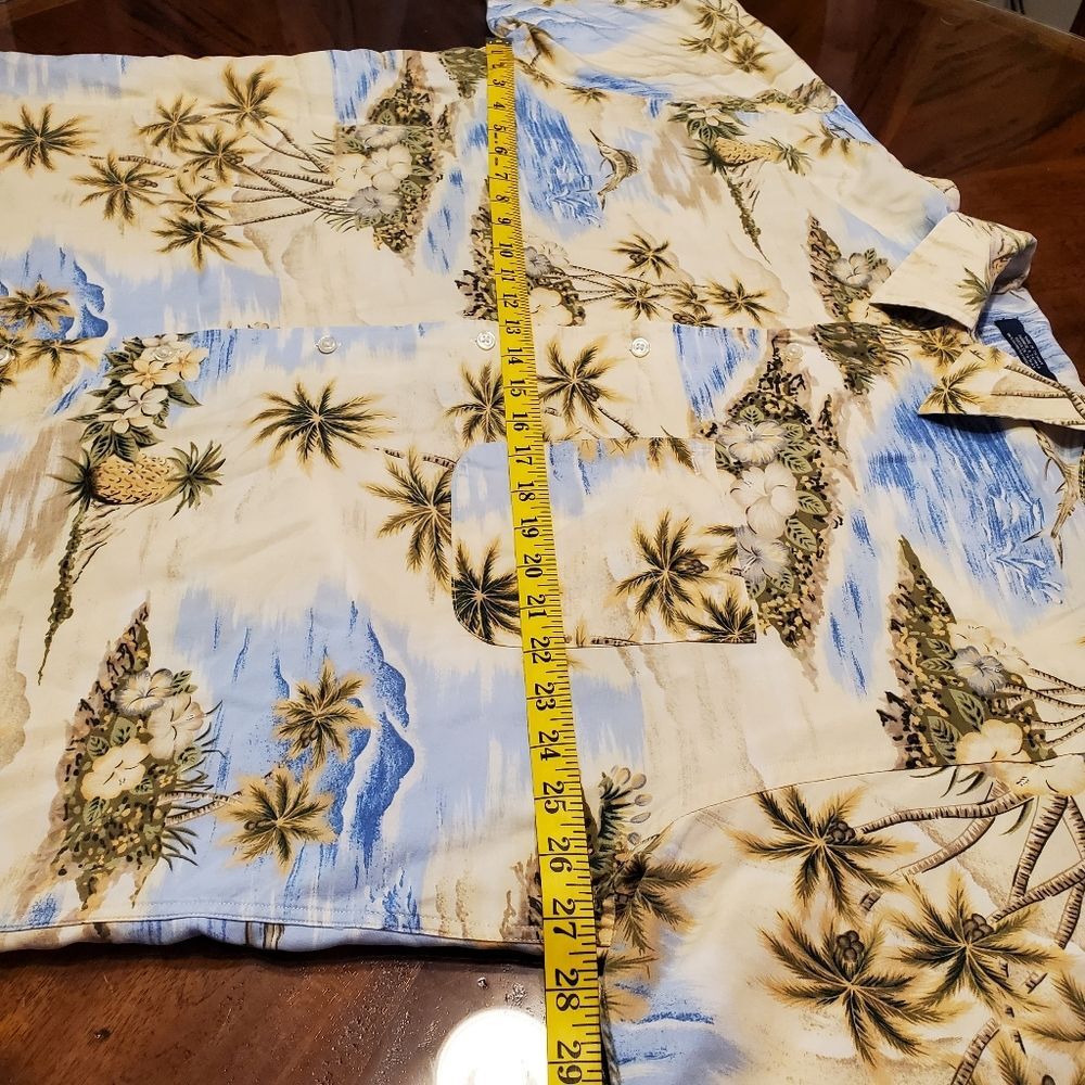 Tommy Hilfiger Men's Hawaiian Island Palm Tree Vacation Shirt in Size L - Picture 5 of 14